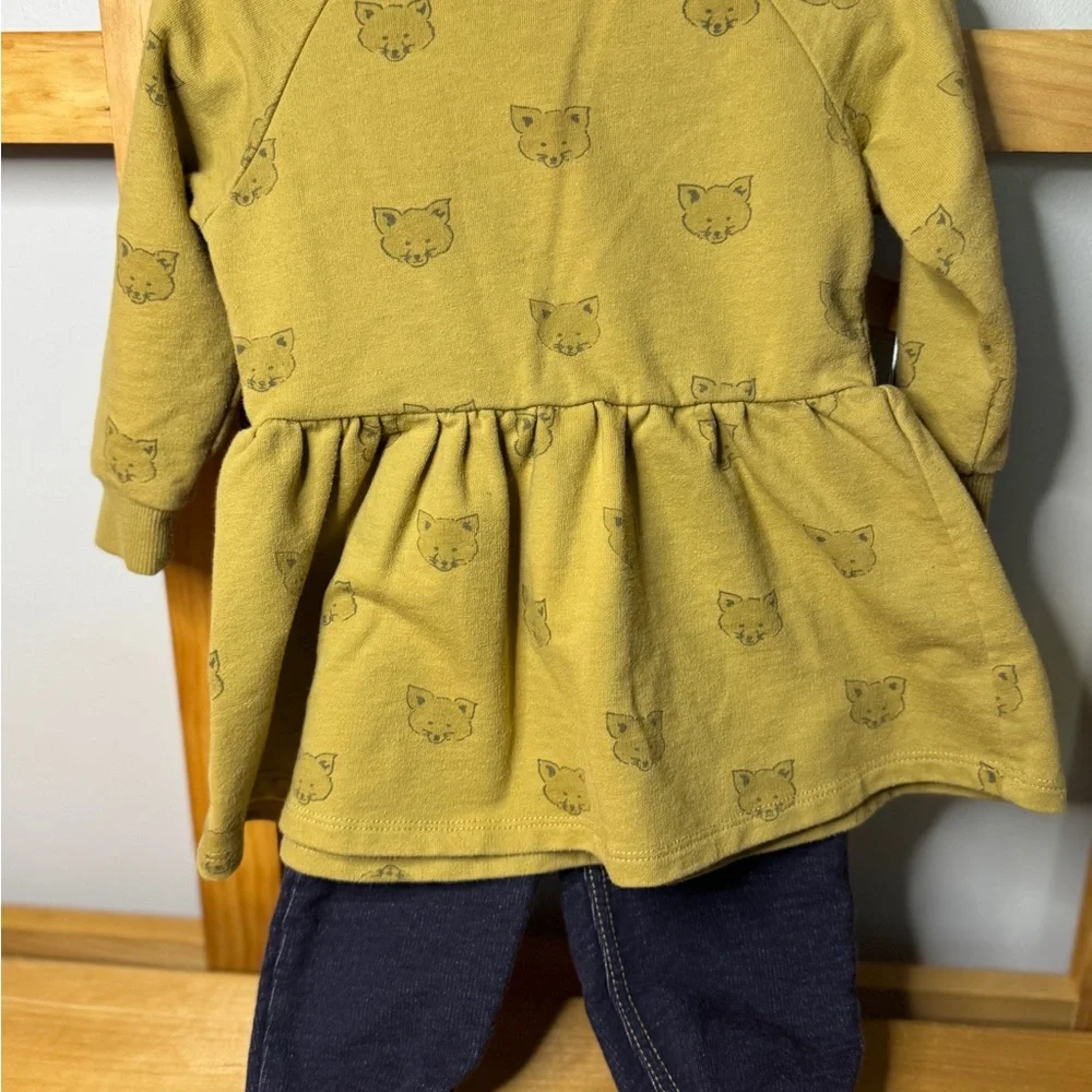 Rylee + Cru Tan mustard sweatshirt and jeggings infant 6-12 month - Picture 5 of 12